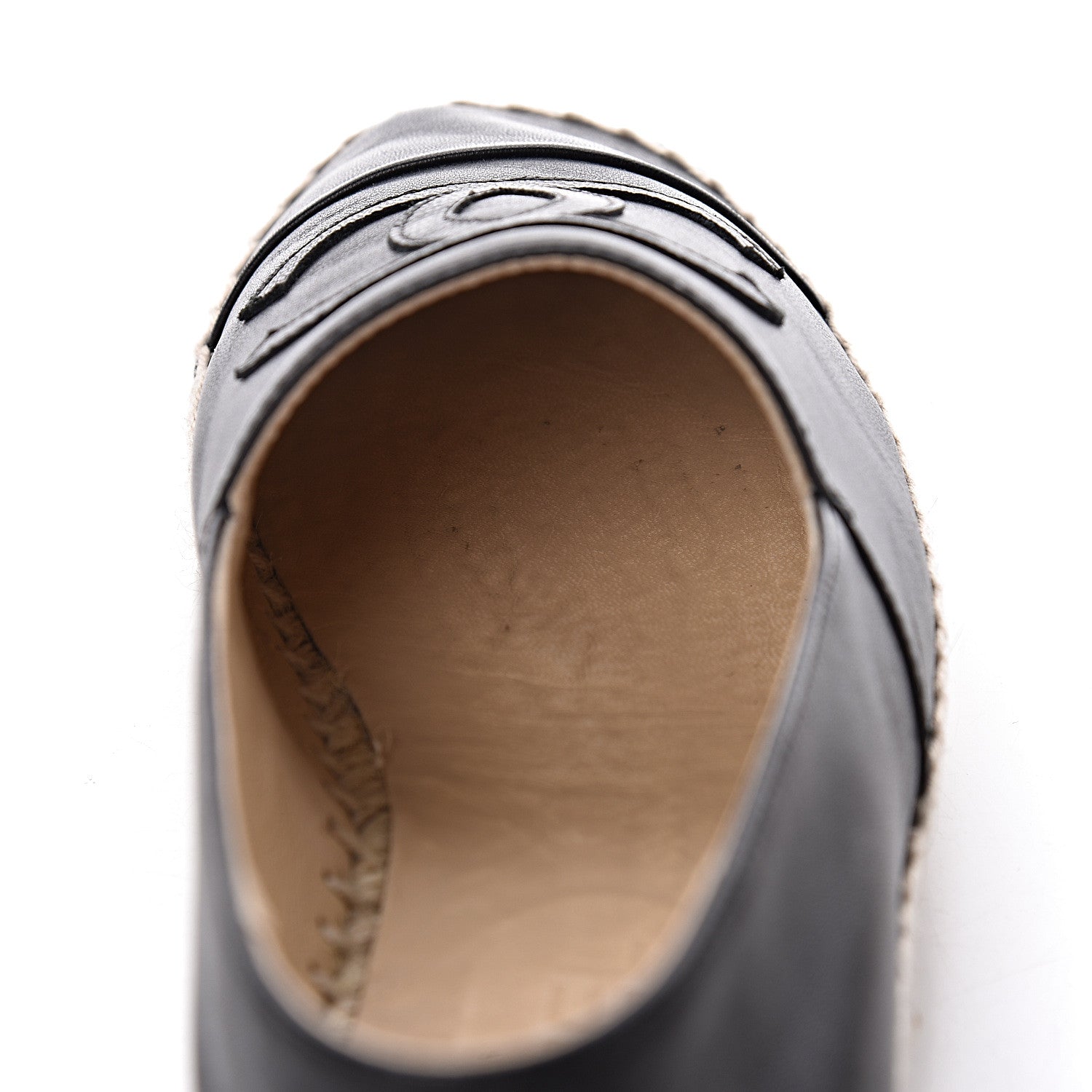 Chanel Lambskin CC Espadrilles 39 Black 10 of 14