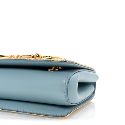 Dolce & Gabbana Brocade DG Girls Shoulder Bag Light Blue 9 of 9