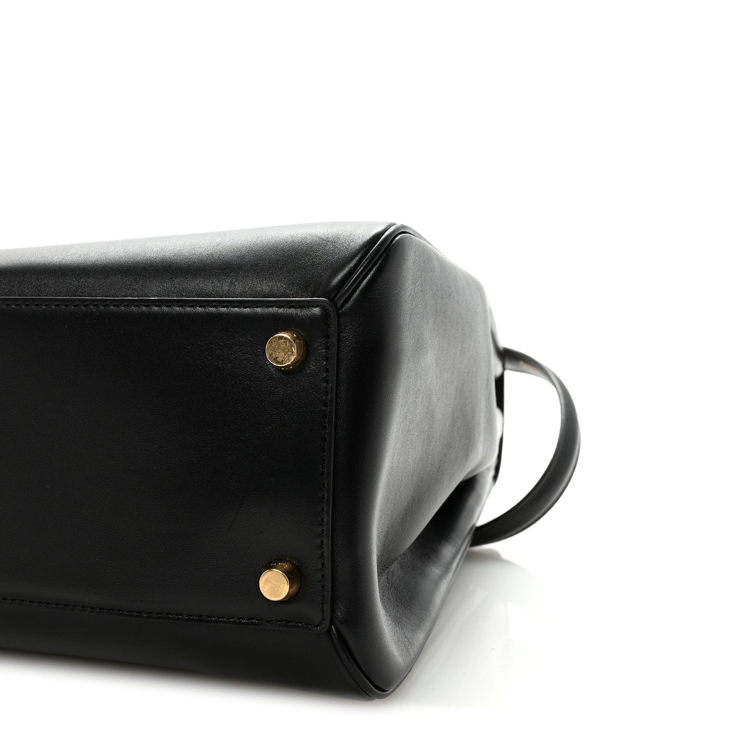 Celine Satinated Calfskin Large 16 Top Handle Bag Black 1859243