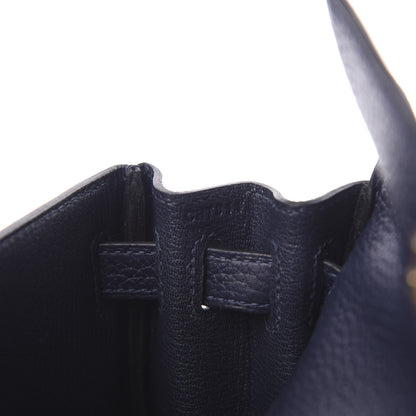 Hermes Taurillon Clemence Kelly Ado Backpack Bleu Nuit 6 of 10