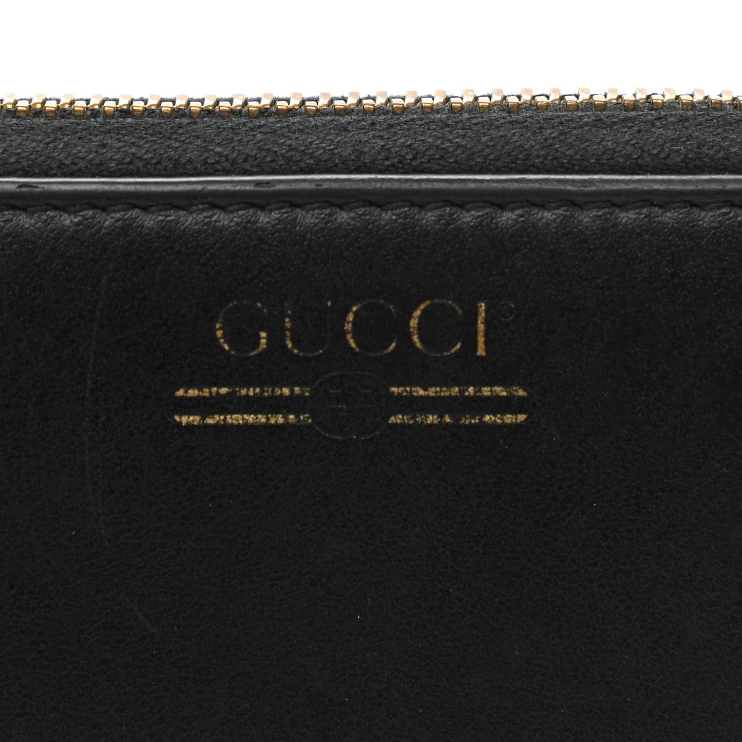 Smooth Calfskin Zip Around Wallet Black