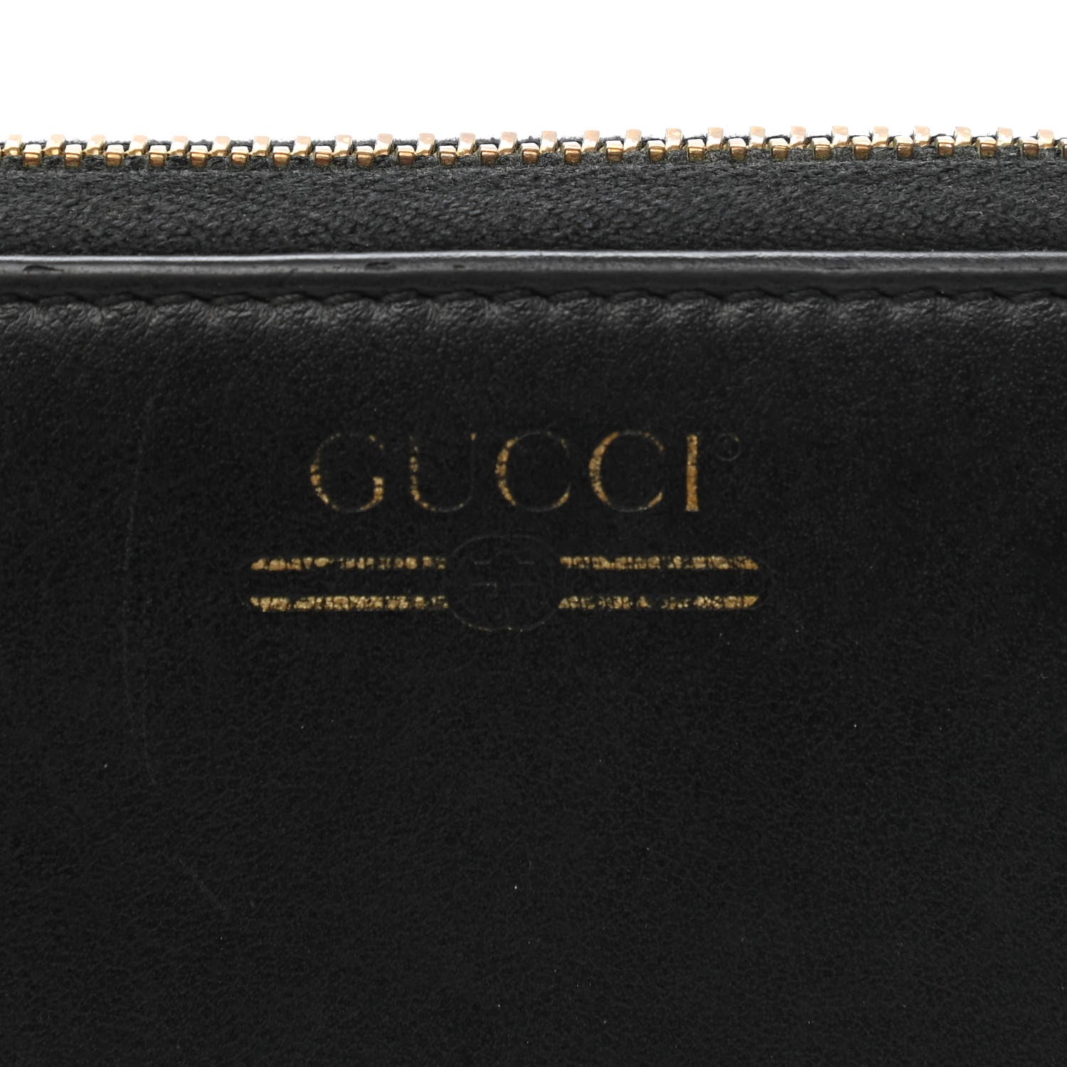 Gucci Smooth Calfskin Zip Around Wallet Black 10 of 14