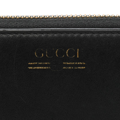 Gucci Smooth Calfskin Zip Around Wallet Black 10 of 14