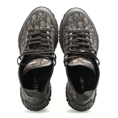 Christian Dior Jacquard Rubber Oblique Mens B28 High Top Sneakers 42 Brown 2 of 9