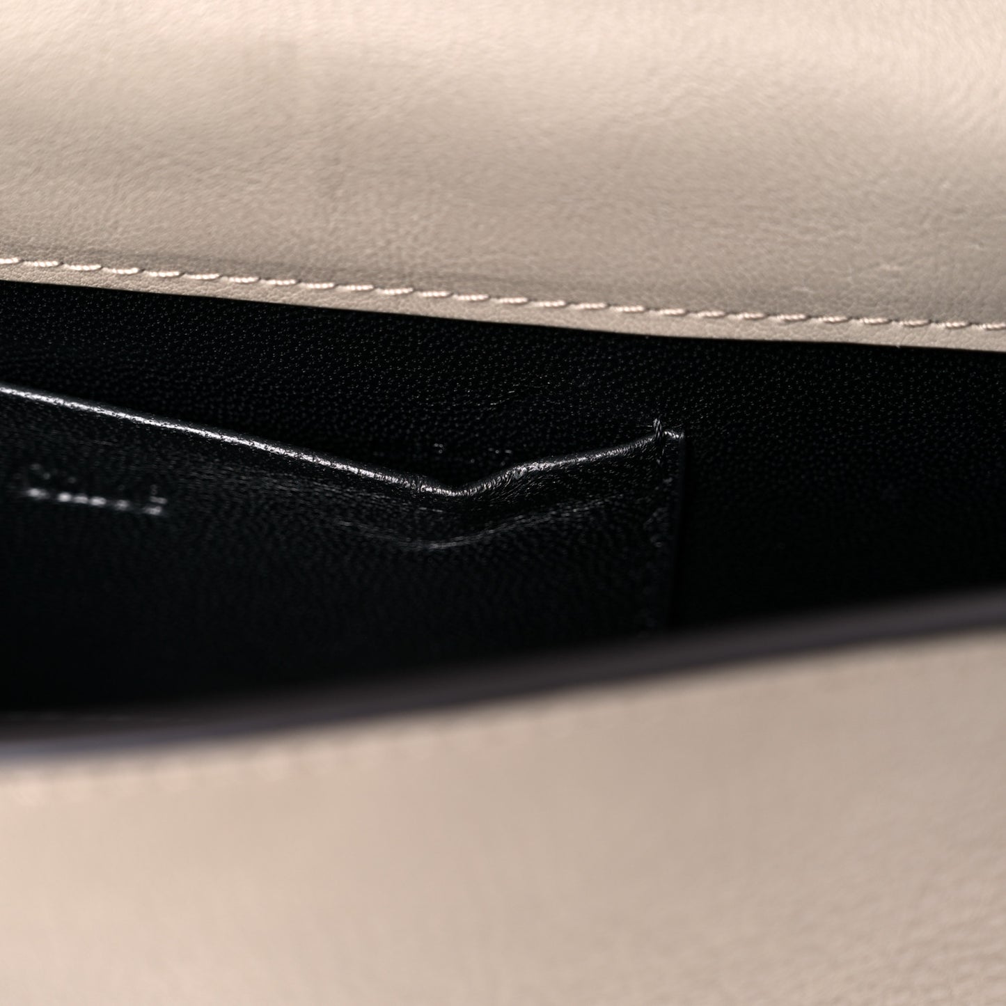 Calfskin Small Nile Bracelet Minaudiere Bag Motty Grey
