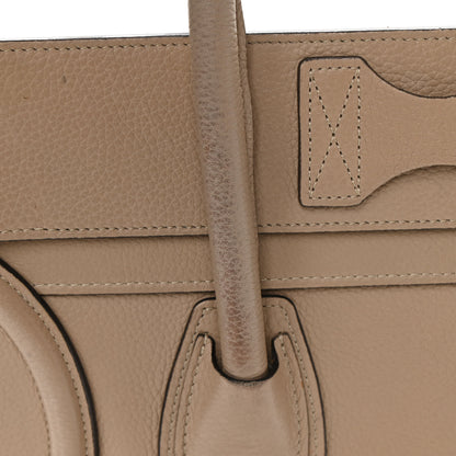 Celine Drummed Calfskin Mini Luggage Dune 17 of 25