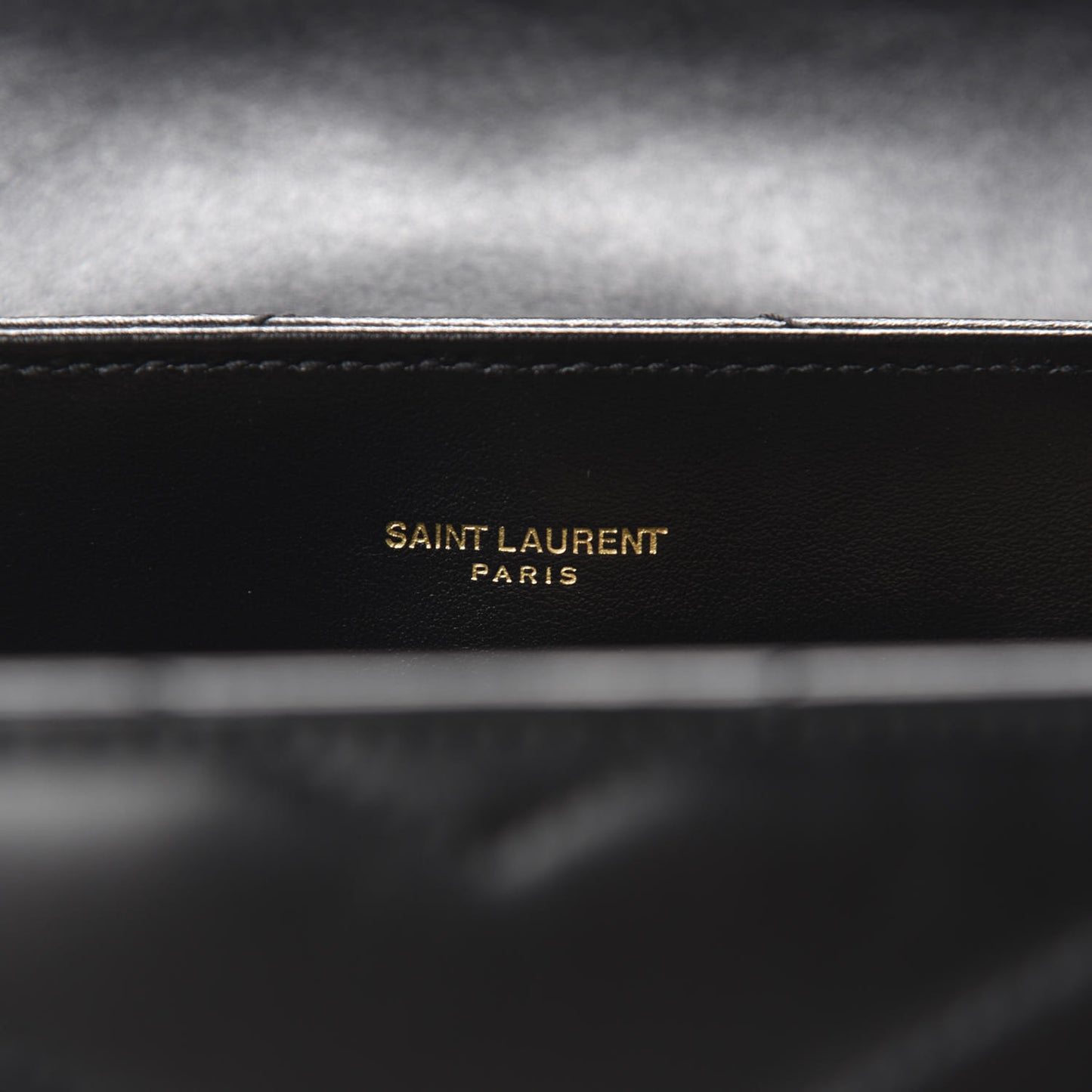 Calfskin Y Quilted Monogram Medium Loulou Chain Satchel Black