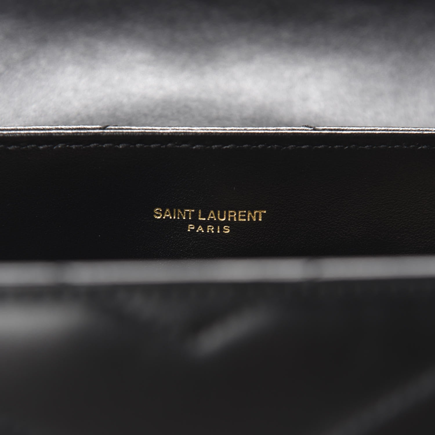 Saint Laurent Calfskin Y Quilted Monogram Medium Loulou Chain Satchel Black 9 of 11