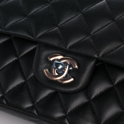 Chanel Lambskin Quilted Small Double Flap Black 10 of 12
