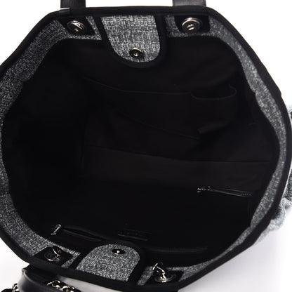 Chanel Canvas Large Deauville Tote Charcoal 5 of 8