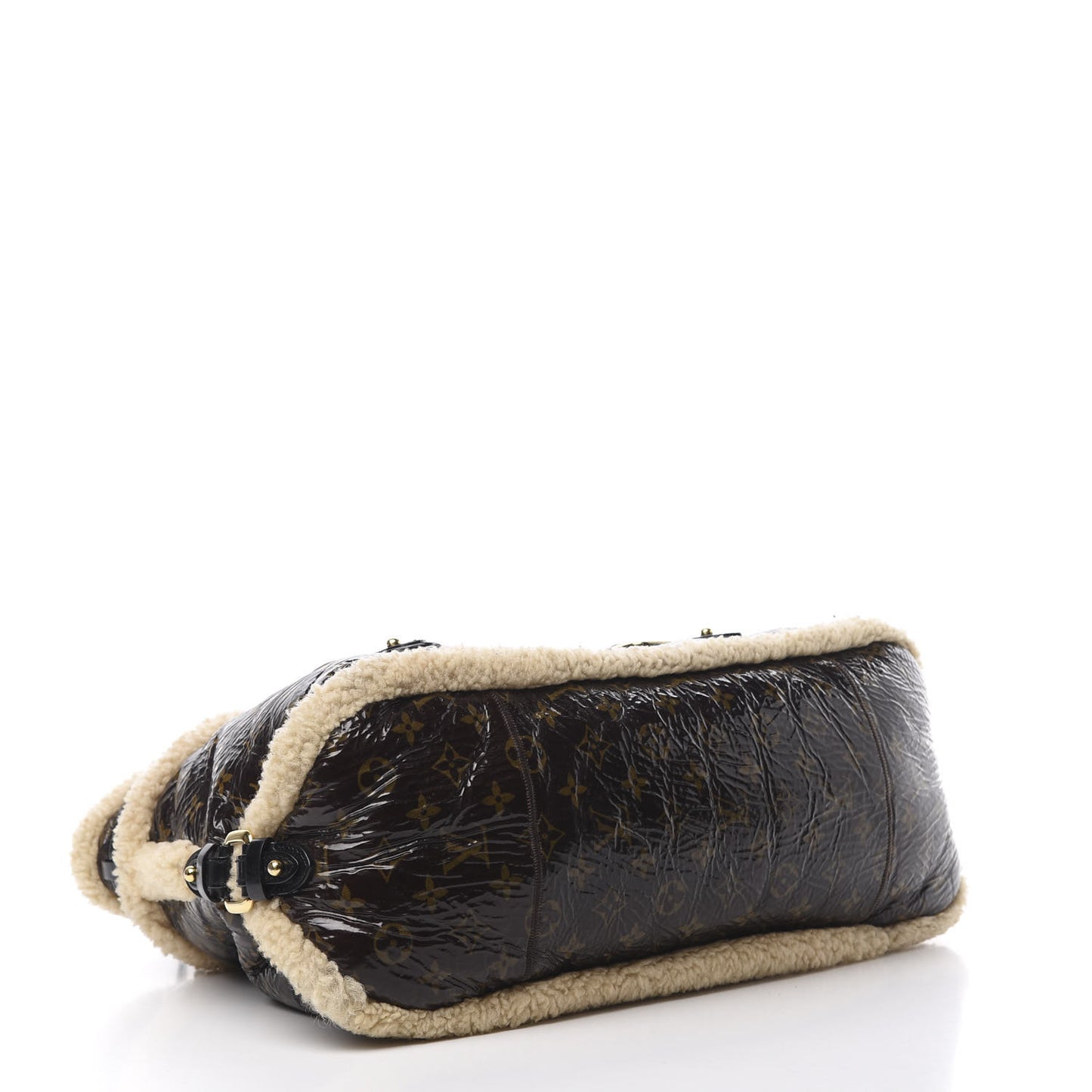Patent Monogram Shearling Sac Thunder