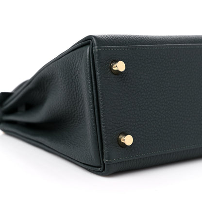 Hermes Togo Kelly Retourne 25 Vert Fonce 8 of 11