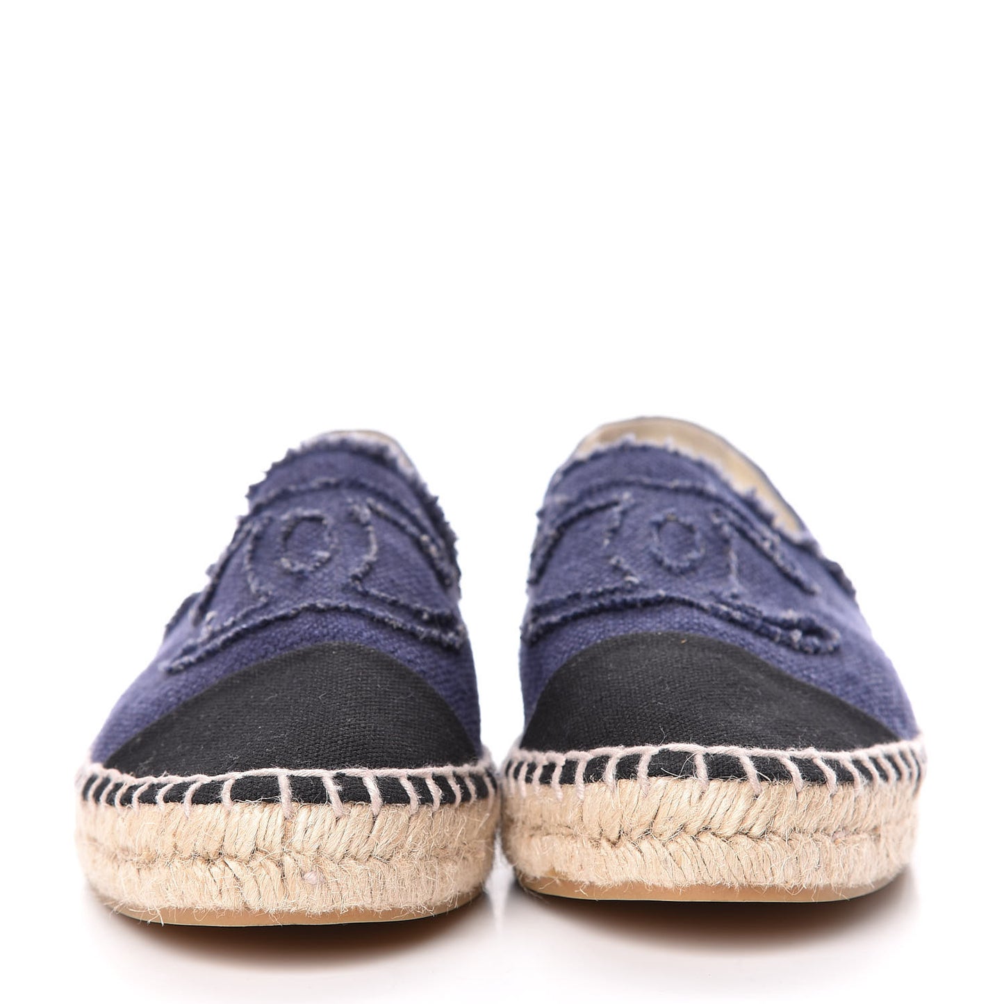 Linen CC Espadrilles 41 Blue Black