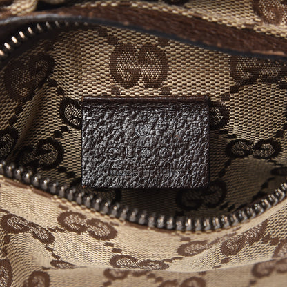 Gucci GG Monogram Double Pocket Belt Bag Dark Brown 6 of 8
