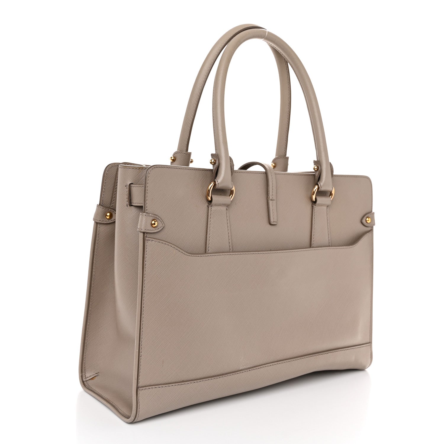 Salvatore Ferragamo Printed Calfskin Briana Tote Grey 3 of 12