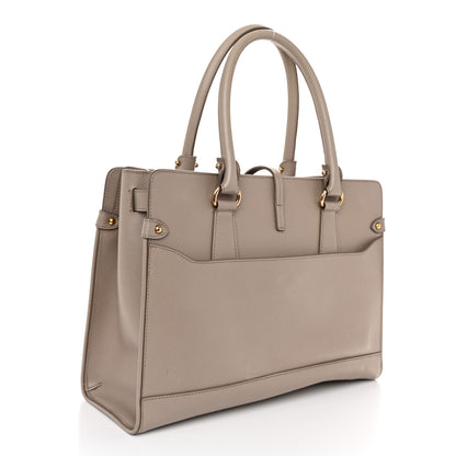 Salvatore Ferragamo Printed Calfskin Briana Tote Grey 3 of 12