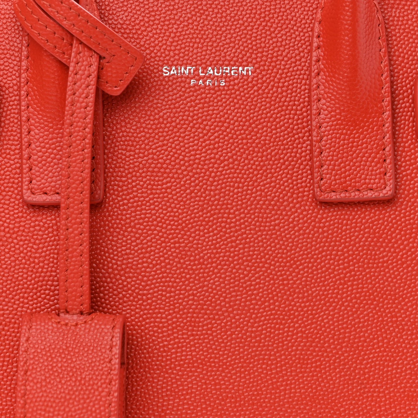 Grained Calfskin Nano Sac De Jour Lipstick Red