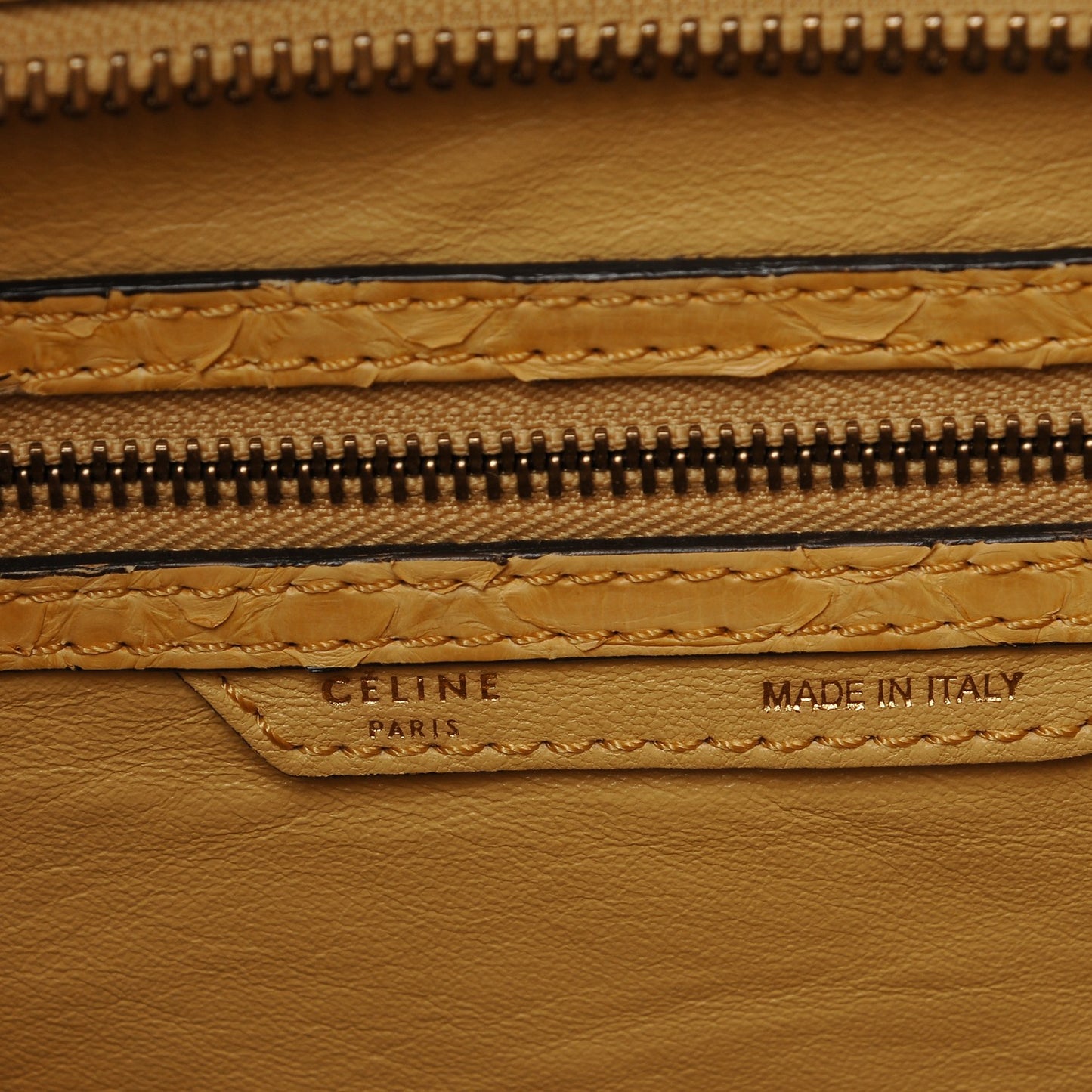 Python Mini Luggage Beige