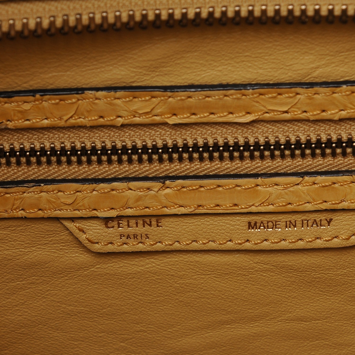 Celine Python Mini Luggage Beige 7 of 9