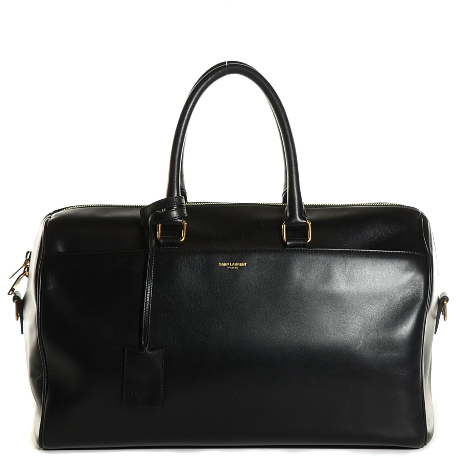 Saint Laurent Calfskin Classic Duffle 12 Black 1 of 9
