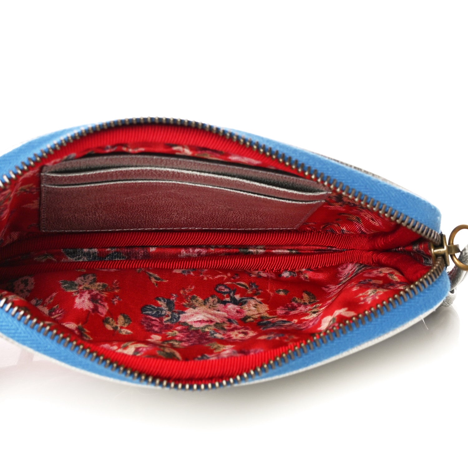 Gucci Laminated Nappa Trapuntata Zumi iPhone Case Rosso Marine Argento 5 of 9