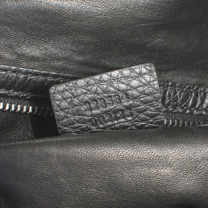 Gucci Leather Icon Bit Medium Shoulder Bag Black 7 of 7