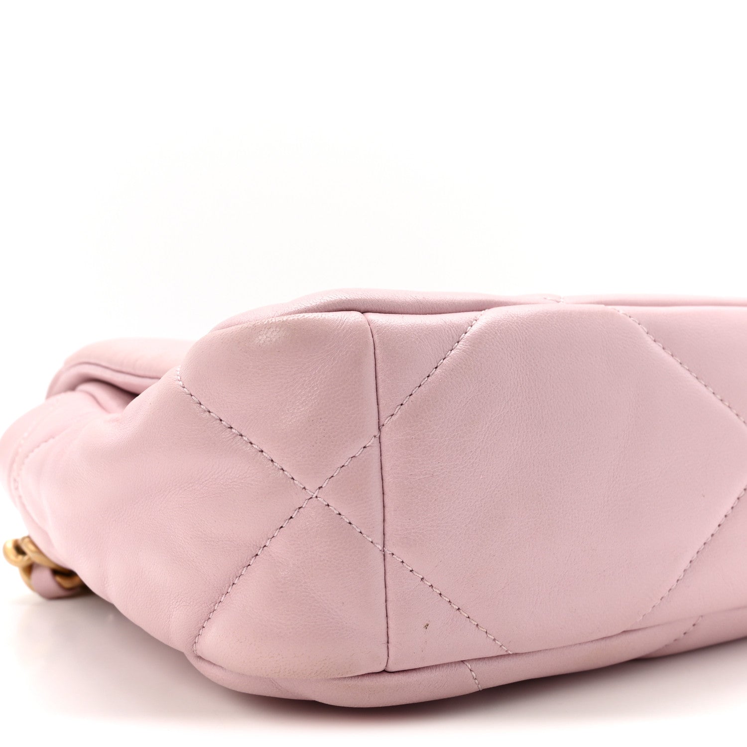 Chanel Lambskin Quilted Medium Chanel 19 Flap Light Pink 9 of 10