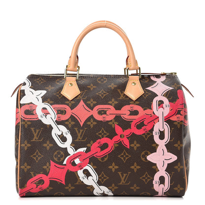 Louis Vuitton Monogram Bay Speedy 30 Rose Ballerine Poppy 1 of 9