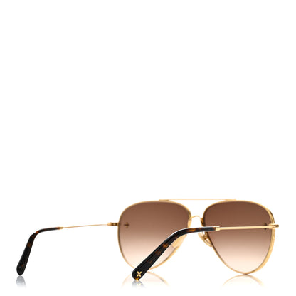 Louis Vuitton Metal The LV Pilot Sunglasses Z1619U Gradient Brown Monogram 4 of 8