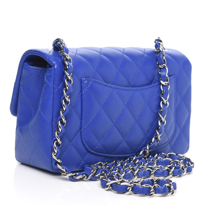 Chanel Lambskin Quilted Mini Rectangular Flap Royal Blue 3 of 10