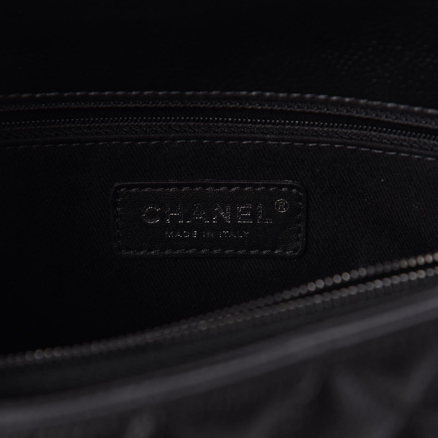 Caviar Quilted Small Coco Handle Flap So Black