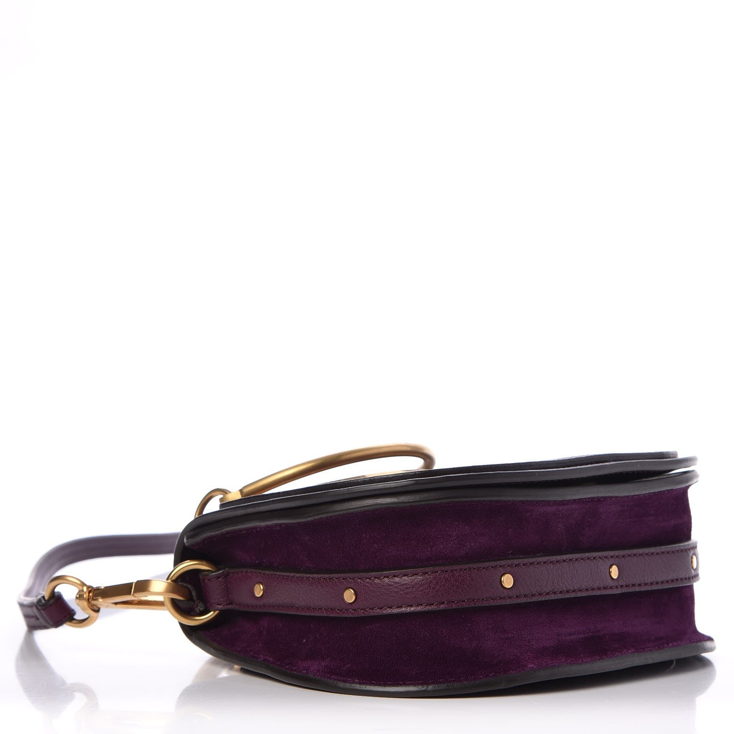 Chloe Calfskin Small Nile Bracelet Bag Intense Violine 4 of 8