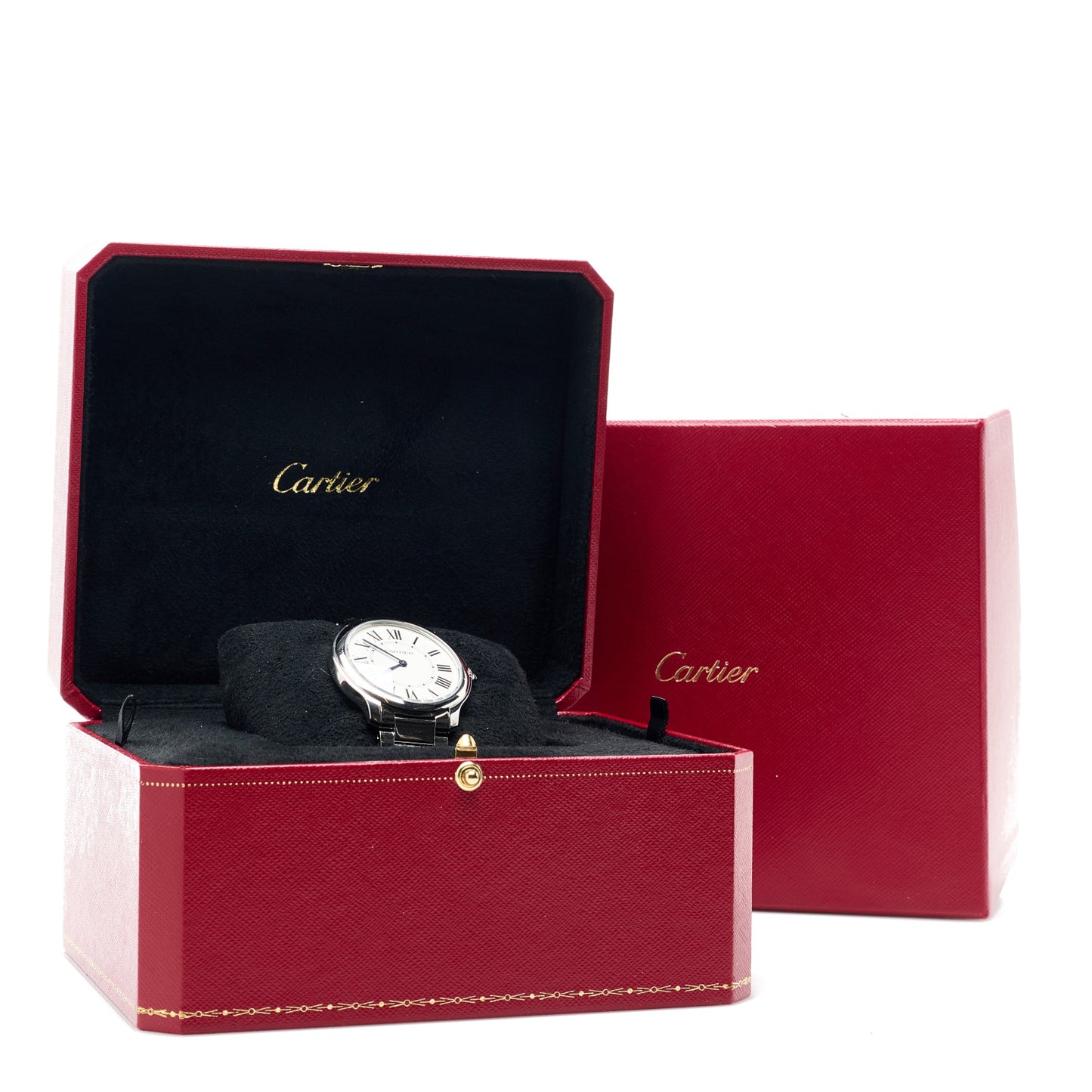 Stainless Steel 36mm Ronde Must de Cartier Quartz Watch
