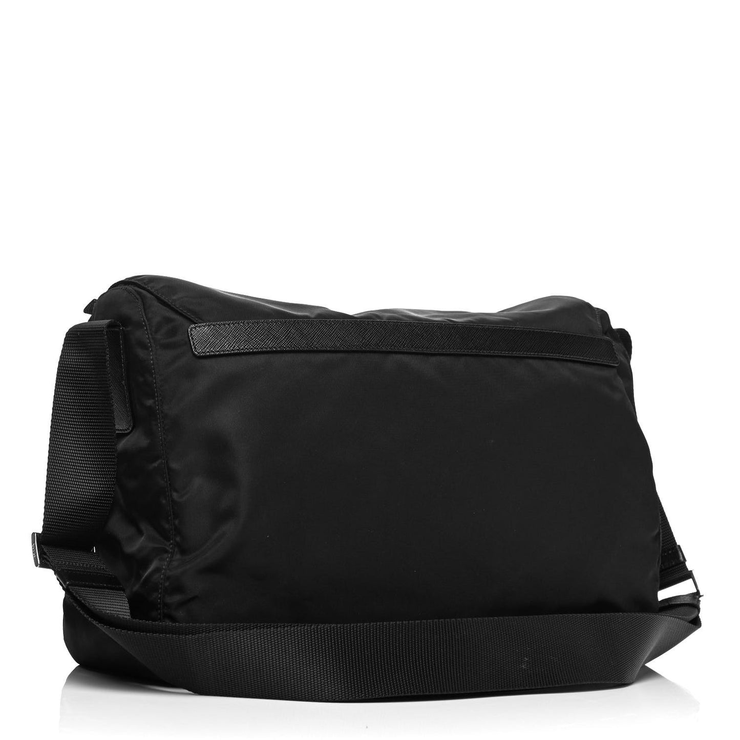 Nylon Vela Messenger Bag Black