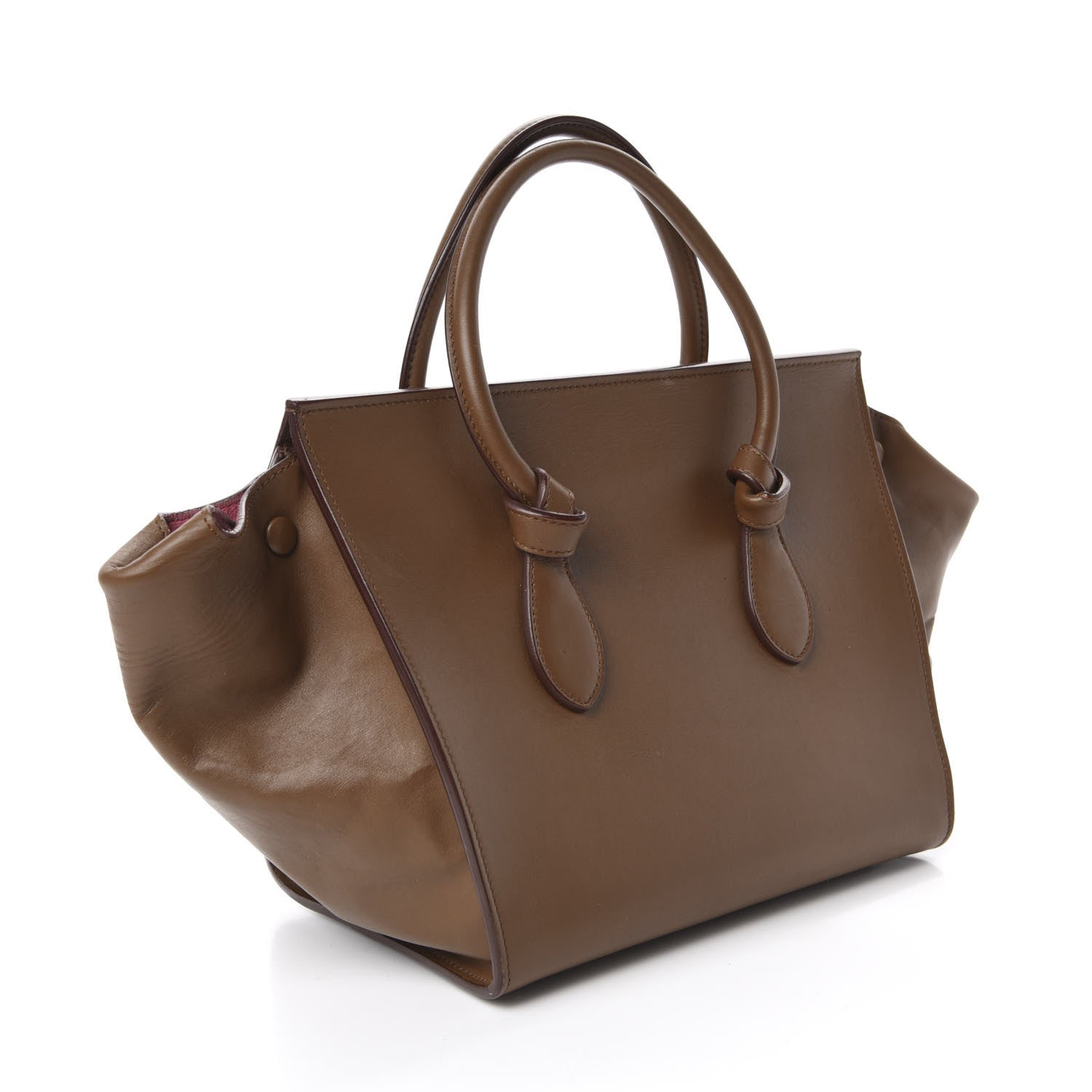 Celine Palmelato Calfskin Mini Tie Knot Tote Camel 3 of 17