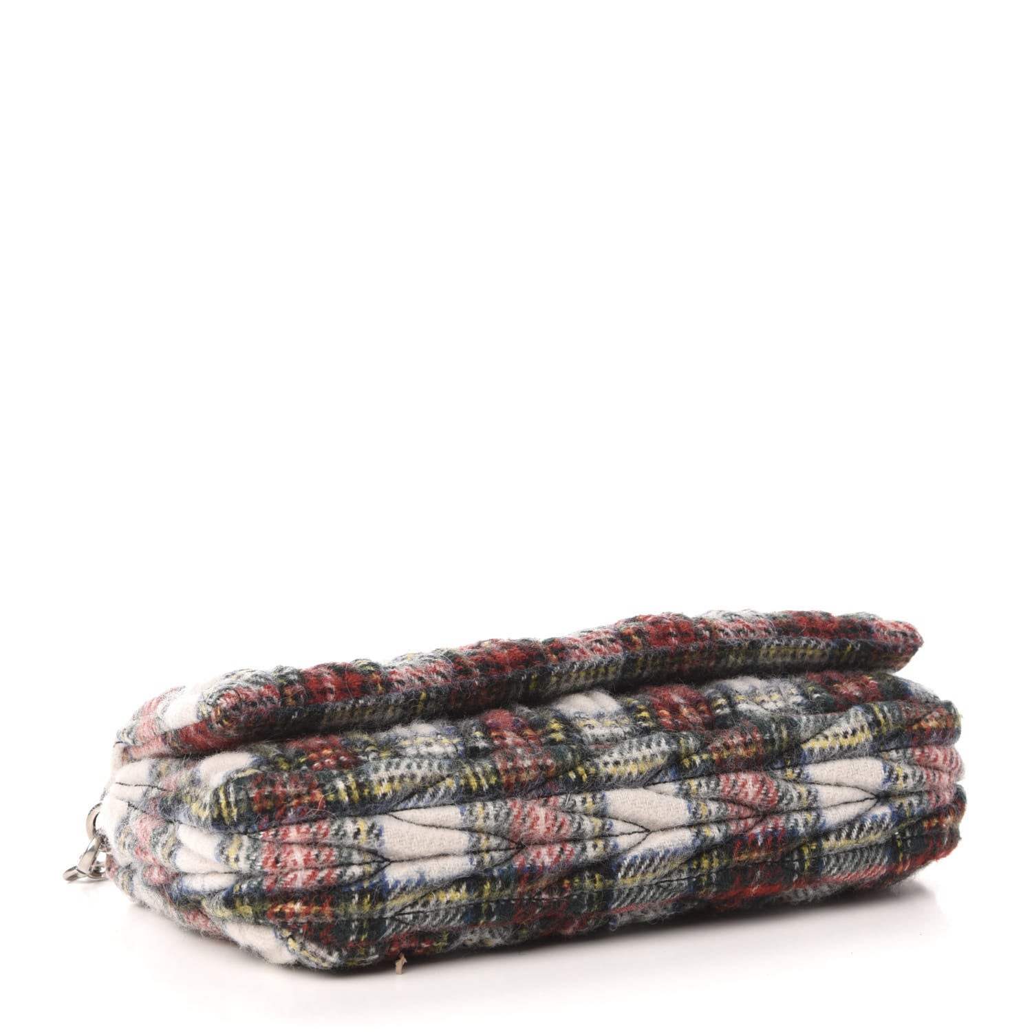 Miu Miu Tartan Matelasse Small Flap Naturale 4 of 9
