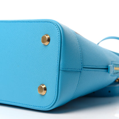 Balenciaga Signature Grained Calfskin Logo S Ville Top Handle Bag Bleu Turquoise 7 of 10