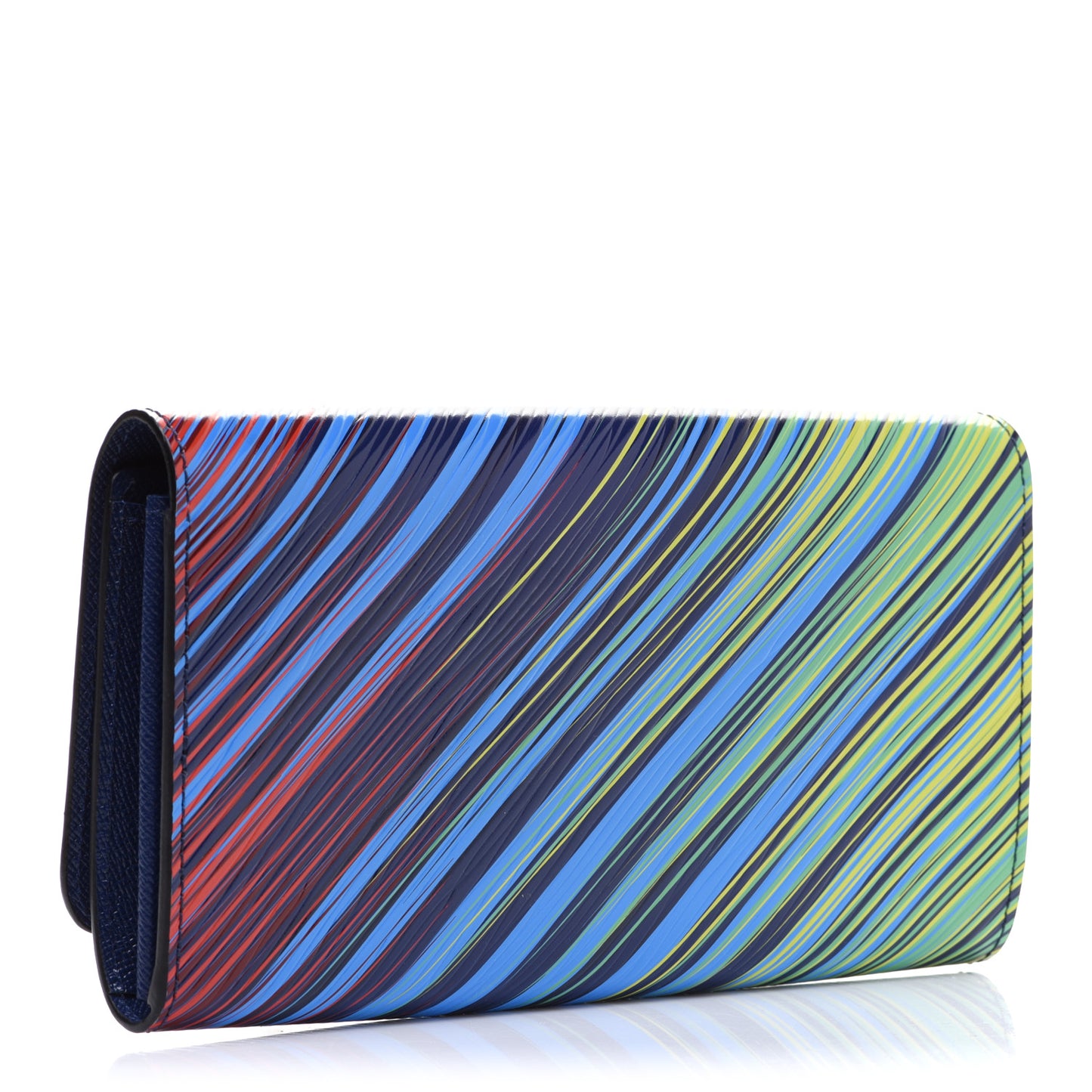 Epi Tropical Printed Twist Wallet Vert Rouge