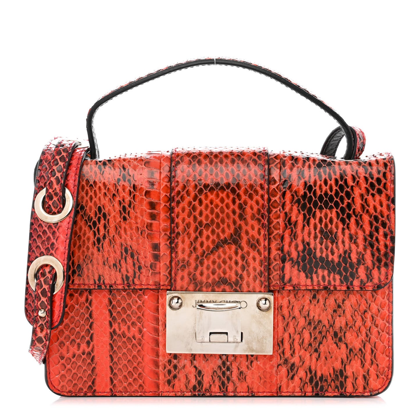 Snakeskin Rebel Crossbody Bag Orange