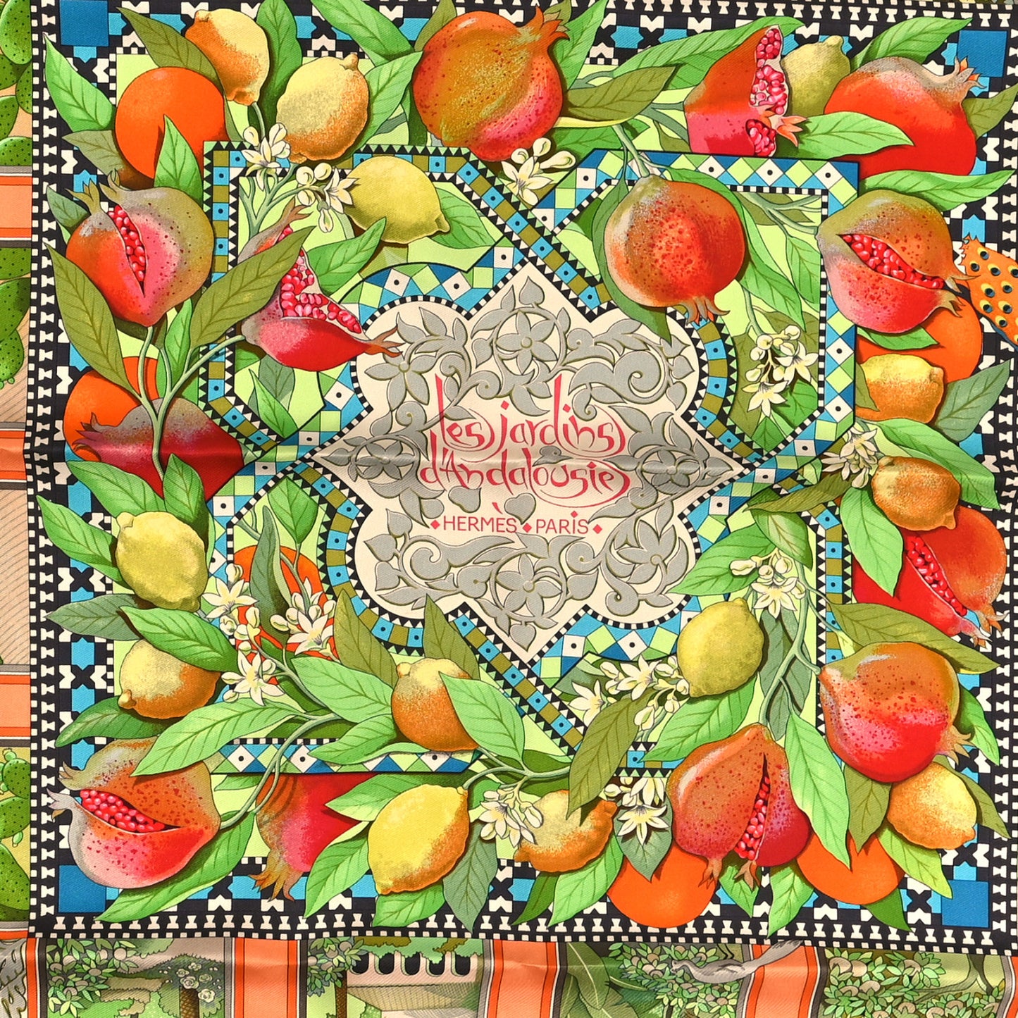 Silk Les Jardins D'Andalouise Scarf 90