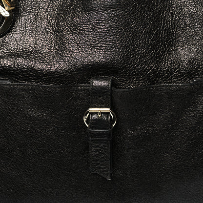Christian Dior Ceramic Effect Deerskin Cannage Bee Tote Black 8 of 12