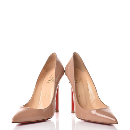 Christian Louboutin Patent Pigalle 120 Pumps 37.5 Nude 6 of 14