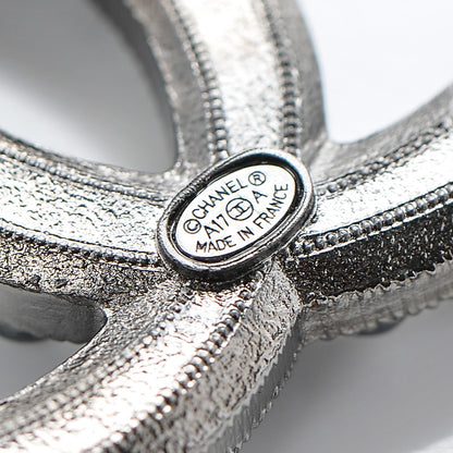 Chanel Ruthenium Bead CC Brooch Dark Grey 4 of 4