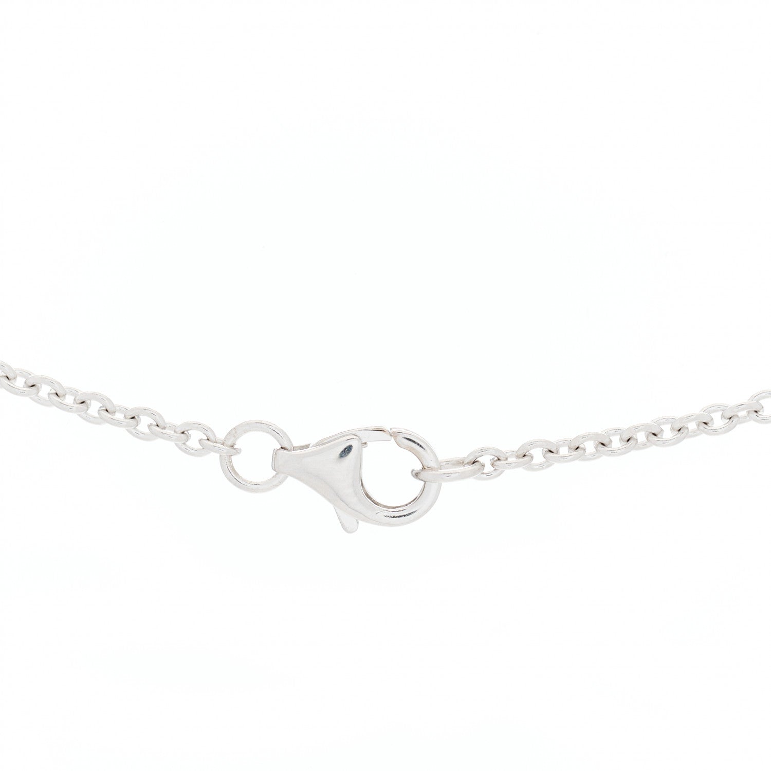 Cartier 18K White Gold Interlocking LOVE Necklace 4 of 7