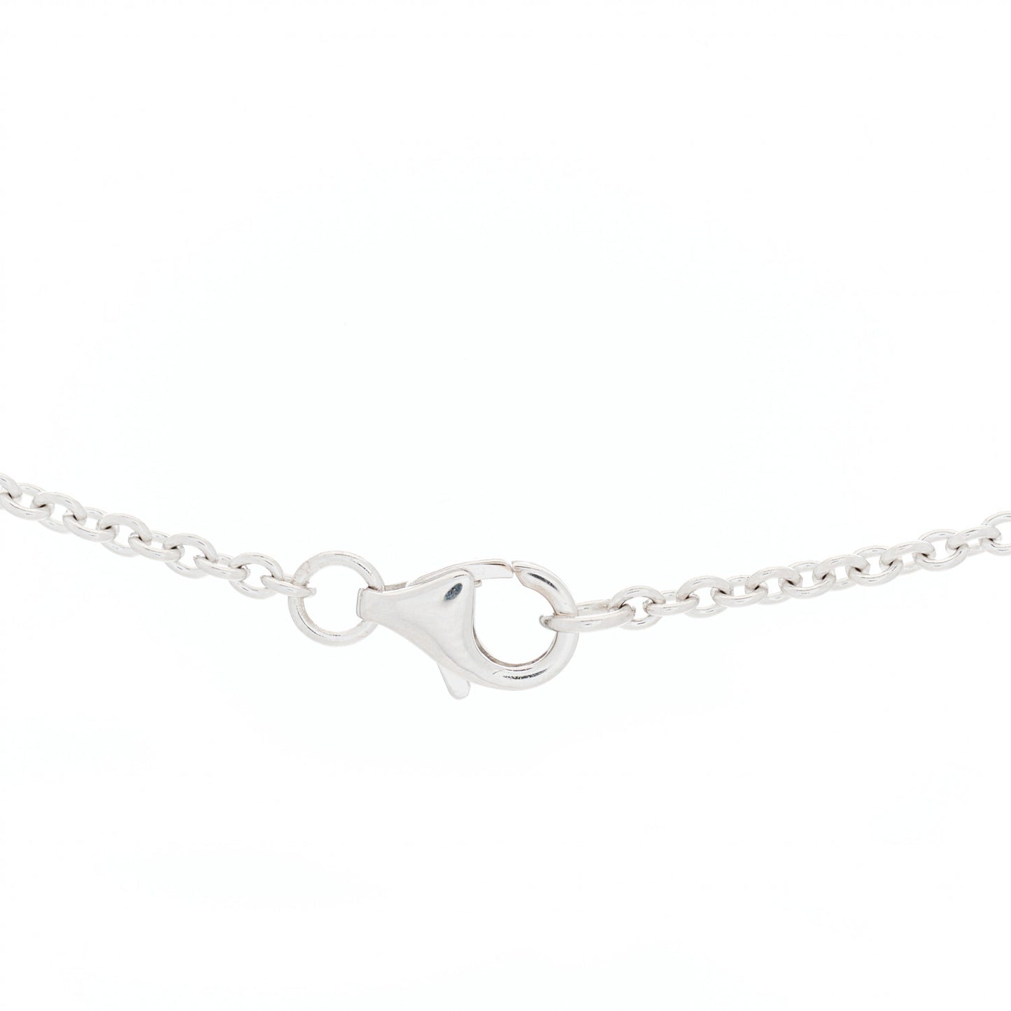 18K White Gold Interlocking LOVE Necklace