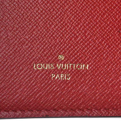 Louis Vuitton Damier Ebene Victorine Wallet Red 6 of 7