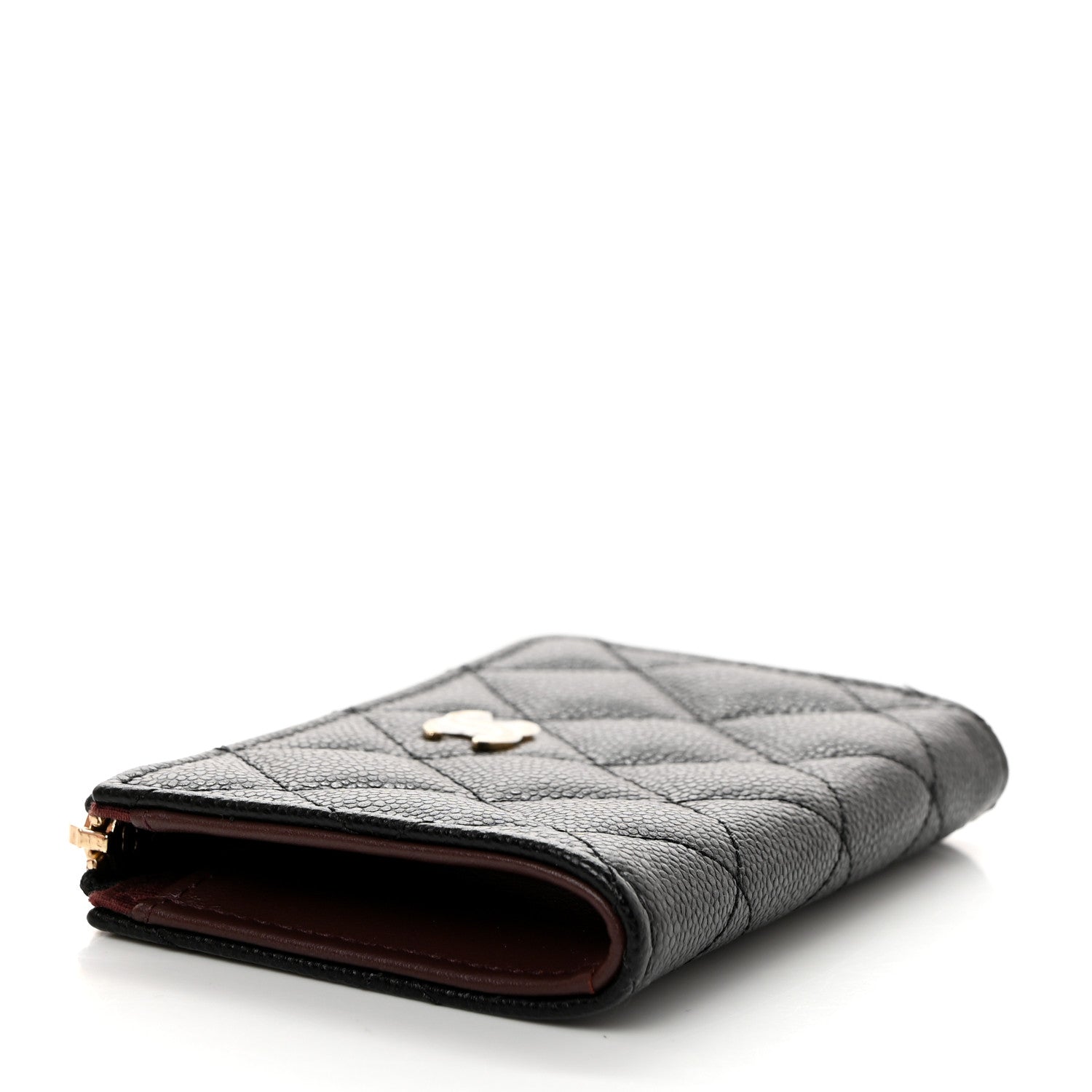 Chanel Caviar Quilted Zipped Key Holder Case Black 5 of 9