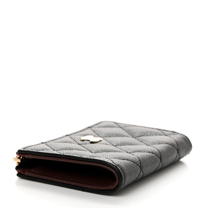 Chanel Caviar Quilted Zipped Key Holder Case Black 5 of 9