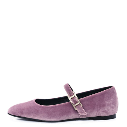 Hermes Velvet Jane Ballet Flats 38 Bruyere 1 of 9