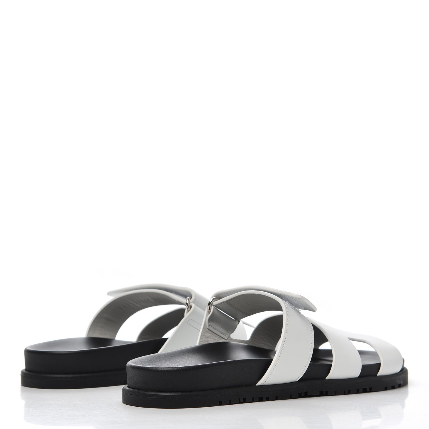 Hermes Calfskin Womens Chypre Sandals 41 White 4 of 9